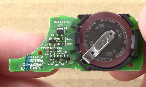 Land Rover Battery Key Fob Circuit Board with Battery