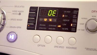 LG OE Error on Control Panel